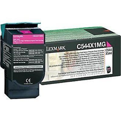 Lexmark C544X1MG Extra High Yield magenta original toner cartridge LCCP LRP for C544dn 544dtn 544dw 544n 546dtn X544dn 544dtn 544dw 544n 546dt