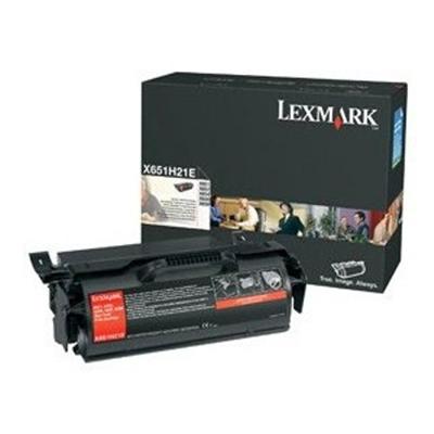 Lexmark X651H21A High Yield Print Cartridge Black original ink cartridge for X651 652 652de 7462 654 656 6575 658 S651 S654