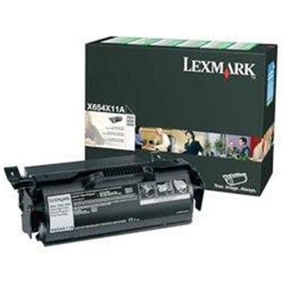Lexmark X654X11A Extra High Yield Print Cartridge Extra High Yield black original toner cartridge LRP for X654de 654dte 656de 656dte 658de 658dfe