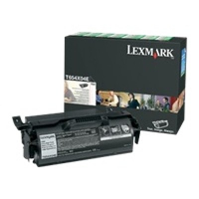 Lexmark T654X04A Extra High Yield black original toner cartridge for label applications LCCP LRP for T654dn 654dtn 654n 656dne
