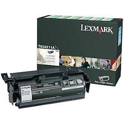 Lexmark T654X11A Extra High Yield black original toner cartridge LCCP LRP for T654dn 654dtn 654n 656dne