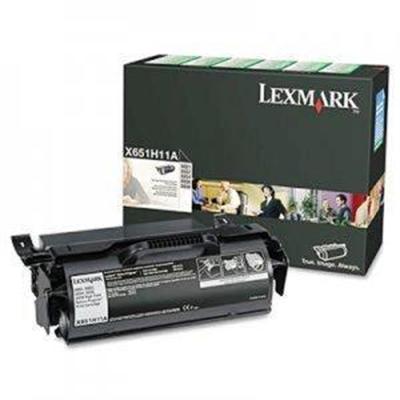 Lexmark X651H11A High Yield black original toner cartridge LCCP LRP for X651 652 652de 7462 654 656 6575 658 S651 S654