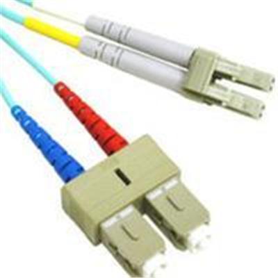 10 Gb LC/SC Duplex 50/125 Multimode Plenum-Rated Fiber Patch Cable - patch cable - 6.6 ft