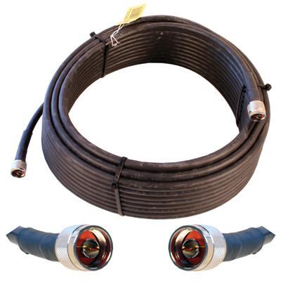 Wilson Electronics 952375 400 Ultra Low Loss Coaxial Cable Antenna cable N Series connector M to N Series connector M 75 ft coaxial black