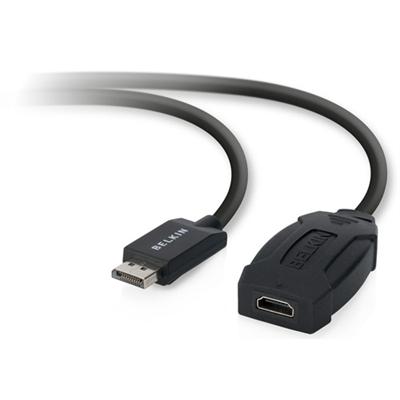 Belkin F2CD004B DisplayPort to HDMI Video Adapter Video audio adapter DisplayPort M to HDMI F