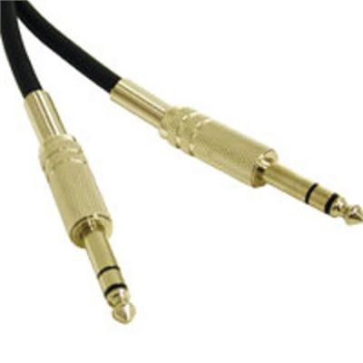 Cables To Go 40075 Pro Audio 25ft Pro Audio 1 4in TRS Male to 1 4in TRS Male Cable Audio cable stereo jack M to stereo jack M 25 ft SFTP black