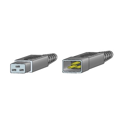 Cisco CAB C19 CBN= Jumper Power cable IEC 320 EN 60320 C20 to IEC 320 EN 60320 C19 AC 250 V 9 ft for P N MDS 9506