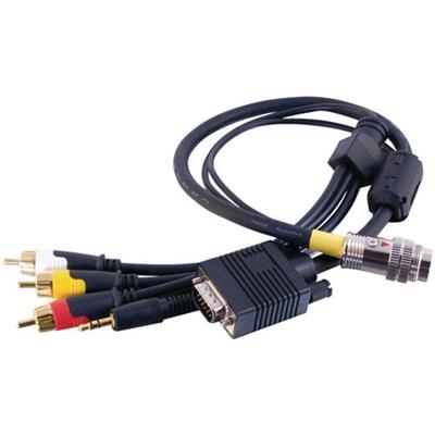 Cables To Go 42323 Rapidrun Hd15   3.5mm   Composite Video   Stereo Audio Flying Lead - Video / Audio Cable - Vga / Composite Video / Audio - 1.5 Ft