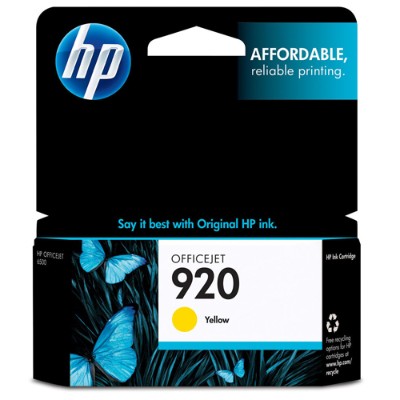 HP Inc. CH636AN 140 920 Yellow original ink cartridge for Officejet 6000 6000 E609a 6500 6500 E709a 6500A 6500A E710a 7000 E809a 7500A