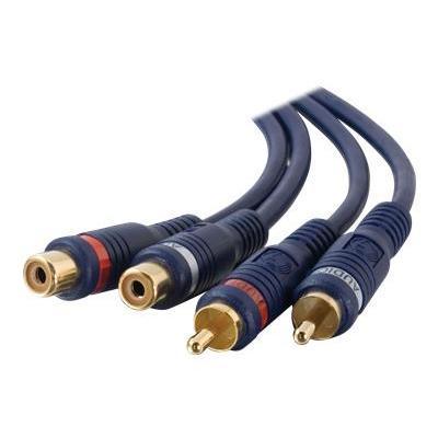 Cables To Go 13041 Velocity 12ft Velocity RCA Stereo Audio Extension Cable Audio extension cable RCA M to RCA F 12 ft shielded blue