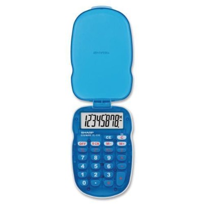 Sharp ELS10BBL ELS10BBL Pocket calculator 8 digits battery blue
