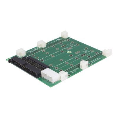 Dual 2.5in to Single 3.5in IDE Hard Drive Adapter - Storage bay adapter - green