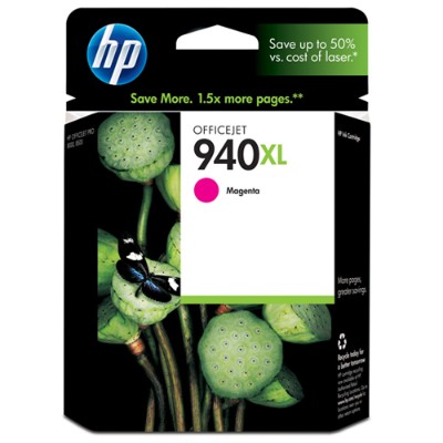 HP Inc. C4908AN 140 940XL High Yield magenta original blister ink cartridge for Officejet Pro 8000 8500 8500 A909a 8500A 8500A A910a