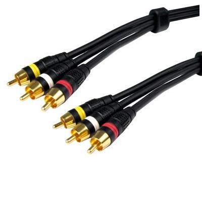 Composite Cables - 15ft Pro A/V Series Composite Cables - Black