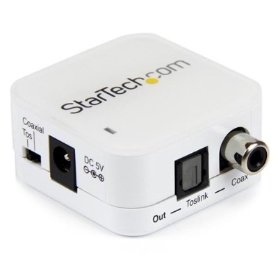 StarTech SPDIFCOAXTOS Two Way Digital Coax to Toslink Optical Audio Converter Repeater