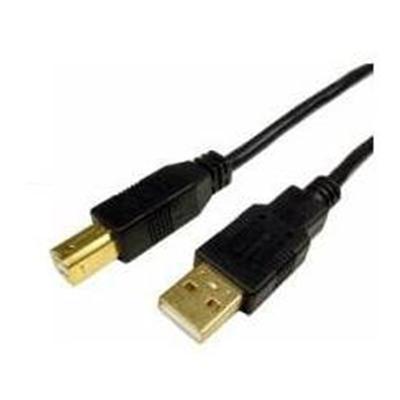 USB 2.0 A to B Cable with Gold Connectors by Cables Unlimited