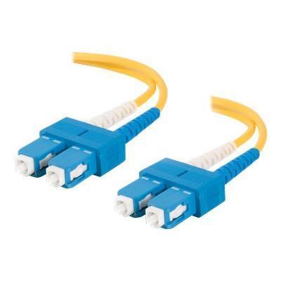 Cables To Go 37487 4m SC SC 9 125 OS1 Duplex Single Mode PVC Fiber Optic Cable Yellow Patch cable SC single mode M to SC single mode M 13 ft fiber