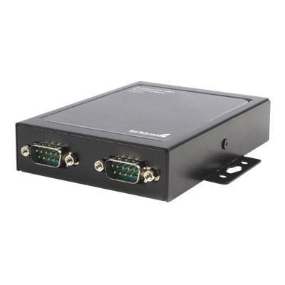 StarTech.com ICUSB2322X 2 Port USB to Serial Adapter Hub with COM Retention Serial adapter USB RS 232 x 2 black