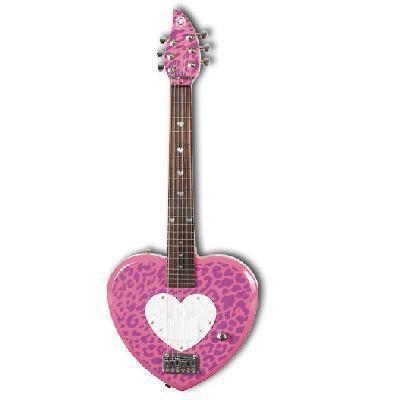 Debutante Heartbreaker Short Scale Guitar - Cheetah