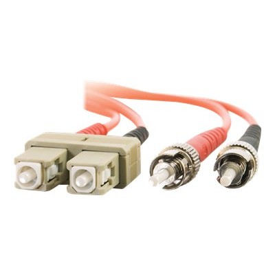 SC/ST Plenum-Rated Duplex 62.5/125 Multimode Fiber Patch Cable - patch cable - 19.7 ft