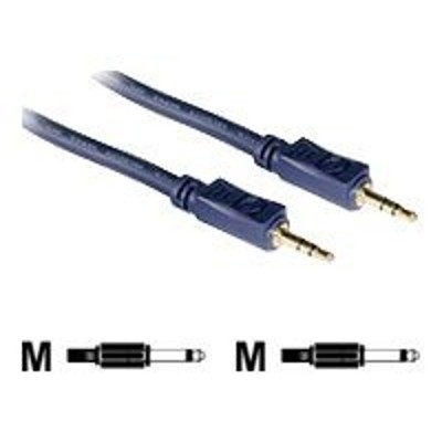 Cables To Go 40618 Velocity 1.5ft Velocity 3.5mm M M Mono Audio Cable Audio cable mono mini jack M to mono mini jack M 1.5 ft shielded blue