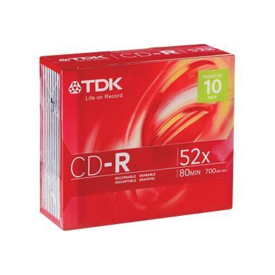 CD-R x 10 - 700 MB - storage media