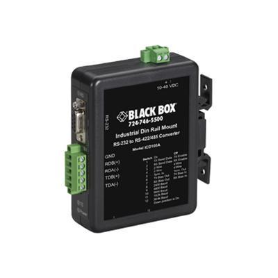 Black Box ICD105A Industrial DIN Rail Converter Serial adapter RS 232 RS 422 485