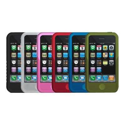 XtremeMac Tuffwrap - Case for cellular phone - silicone - pink - Apple iPhone 3G