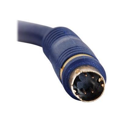 Cables To Go 40458 Velocity - Video Cable - S-video - 4 Pin Mini-din (m) - 4 Pin Mini-din (m) - 35 Ft - Double Shielded - Blue