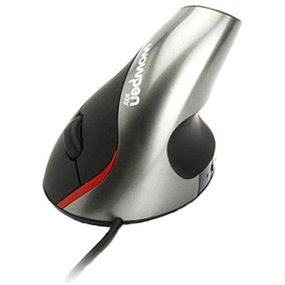 Wow Pen Joy Vertical Ergonomic Optical Mouse Silver