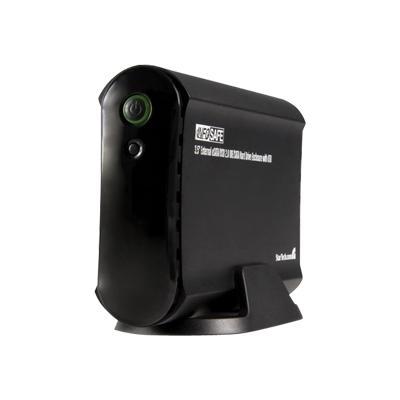 3.5in Black eSATA USB 2.0 to IDE SATA External Hard Drive Enclosure - Storage enclosure - IDE / SATA-300 - Hi-Speed USB / eSATA-300 - black