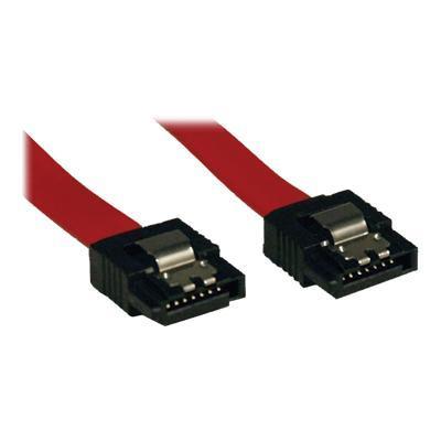 TrippLite P940 08I 8in Serial ATA SATA Latching Signal Cable 7Pin 7Pin M M 8 SATA cable Serial ATA 150 300 600 SATA F to SATA F 7.9 in latched