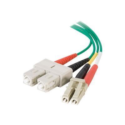 Cables To Go 37551 LC SC 62.5 125 OM1 Duplex Multimode Fiber Optic Cable Plenum Rated Patch cable LC multi mode M to SC multi mode M 6.6 ft fiber