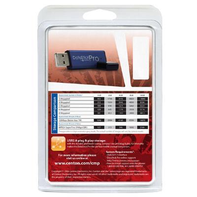 Centon DataStick Pro - USB flash drive - 2 GB - USB 2.0 - blue