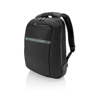 Larchmont Backpack - 15.6 Notebook carrying backpack - Pitch black with Soft Gray accents