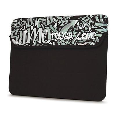10 Sumo Graffiti Netbook Sleeve - Black