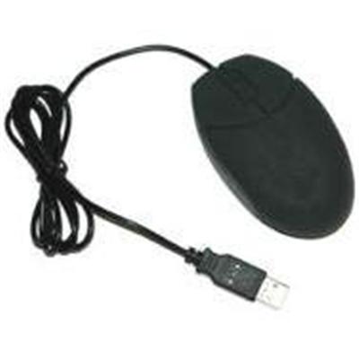 Virtually Indestructible Silicone Washable Mouse - Black