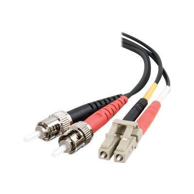 Cables To Go 37202 2m LC ST 62.5 125 OM1 Duplex Multimode PVC Fiber Optic Cable Black Patch cable LC multi mode M to ST multi mode M 6.6 ft fiber