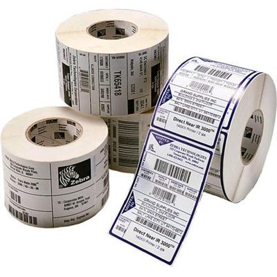 Zebra Tech 10010046 Z Select 4000D Perforated coated permanent acrylic adhesive labels bright white 1.5 in x 4 in 1620 label s