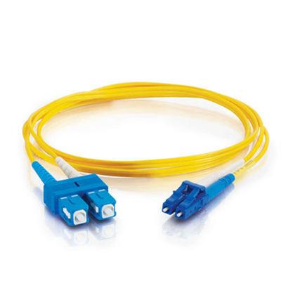 Cables To Go 34508 30m LC SC 9 125 OS1 Duplex Single Mode Fiber Optic Cable Plenum CMP Rated Yellow Patch cable LC single mode M to SC single mode M