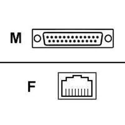 Black Box FA4509M-BK Colored Modular Adapter - Serial RS-232 adapter - DB-9 (M) to RJ-45 (F) - black Black Box FA4509M-BK Colored Modular Adapter - Serial RS-232 adapter - DB-9 (M) to RJ-45 (F) - black