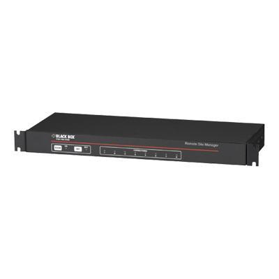 Black Box SW552A Secure Site Manager Remote control device 8 ports RS 232 Mdm 56 Kbps 1U