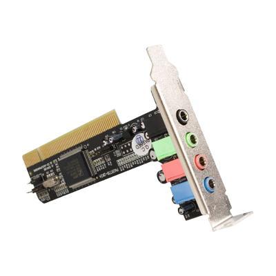 4 Channel Low Profile PCI Sound Adapter Card AC97 3D Audio Effects - sound card