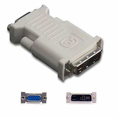 Belkin F2E4162 PRO Series Digital Video Interface Adapter Display adapter DVI A M to HD 15 F thumbscrews