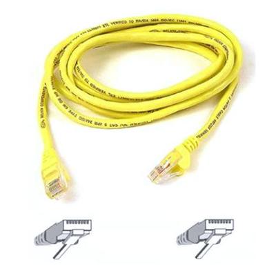 Belkin A3L980 02 YLW High Performance Patch cable RJ 45 M to RJ 45 M 2 ft CAT 6 yellow for Omniview SMB 1x16 SMB 1x8 OmniView SMB CAT5 KVM Swi