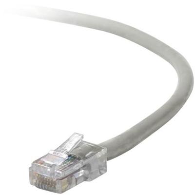 Belkin A3L980 03 High Performance Patch cable RJ 45 M RJ 45 M 3 ft UTP molded stranded gray for Omniview SMB 1x16 SMB 1x8 OmniView SMB CA