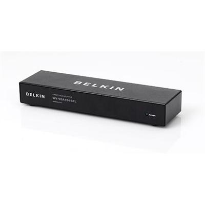 Belkin WV-VGA124-SPL 1 to 4 VGA Splitter - Video Splitter 4 Port - Desktop Belkin WV-VGA124-SPL 1 to 4 VGA Splitter - Video Splitter 4 Port - Desktop