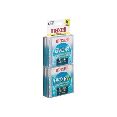 Camcorder 8 Pack Combo - DVD-R (8cm) x 6 - 1.4 GB + 2 x DVD-RW (8cm) 1.4 GB 30 min - storage media