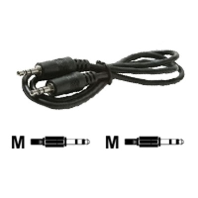 Steren Electronics 255-255 Audio cable - stereo mini jack M to stereo mini jack M - 2 ft - shielded - black