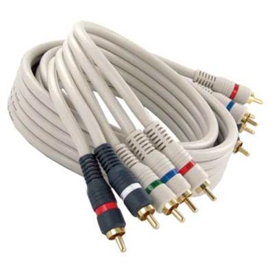 Steren Electronics 254-603iv Video / Audio Cable - Component Video / Audio - Rca (m) - Rca (m) - 3 Ft - Double Shielded - Satin Ivory